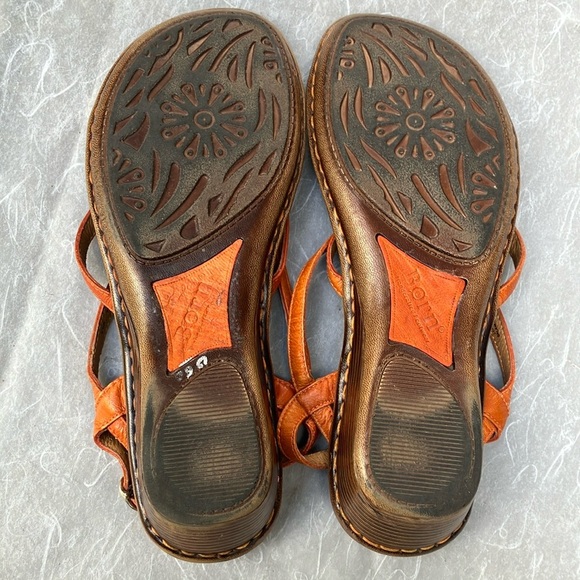 Women’s size 7 eur 38 Born Women's Orange Strappy Sandals - Picture 6 of 16